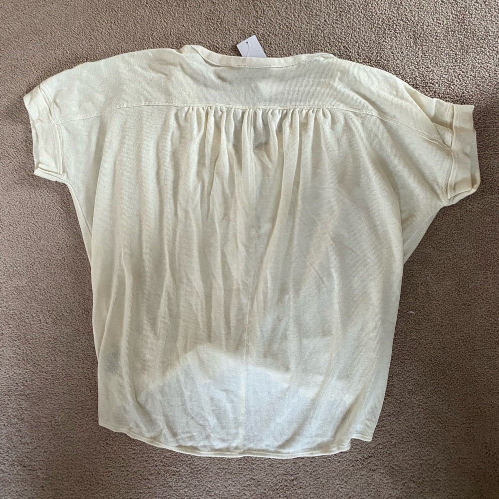 Urban outfitters ivory tie shirt NWT - Picture 2 of 3